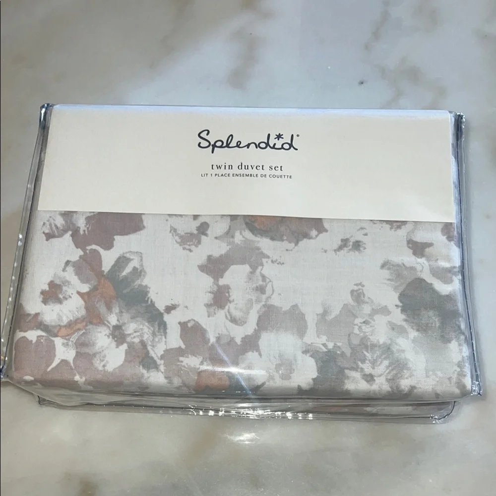 Splendid Twin Duvet Set - Floral Design